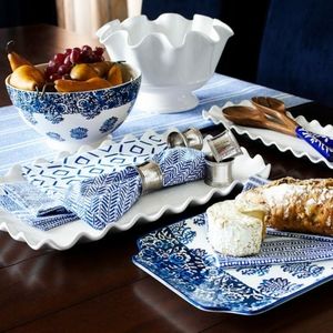 Pier 1 scalloped treat serving platter